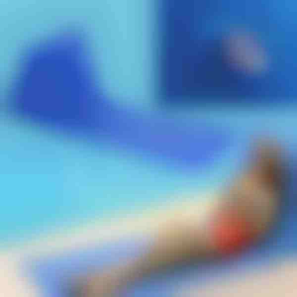 Covoraș cu spătar gonflabil pentru plajă | LEHATIKO