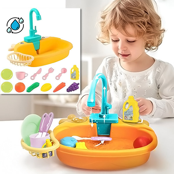 Chiuveta de bucătărie pentru copii cu apă curentă | SINKIFUN