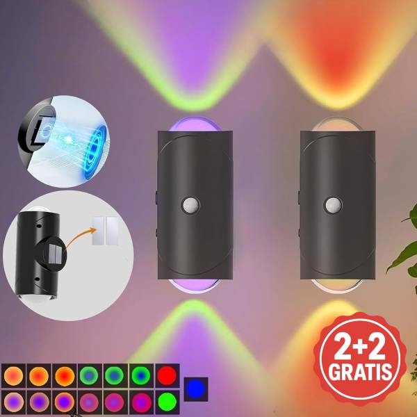 Aplica inteligentă cu senzor de mișcare (2 bucăți) | AURAWALL 2+2 GRATUIT