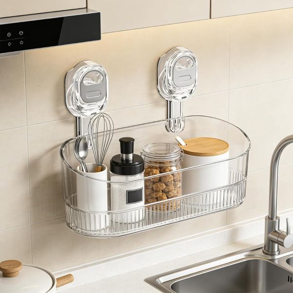 Etajeră de duș cu ventuză | LUXSHELF