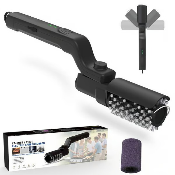 Perie electrică rotativă pentru curățarea grătarului | BBQBRUSH