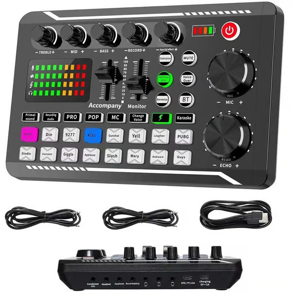Mixer de placă de sunet live - înregistrare vocală și efecte | DJREE